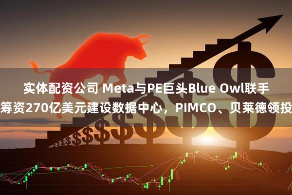 实体配资公司 Meta与PE巨头Blue Owl联手筹资270亿美元建设数据中心，PIMCO、贝莱德领投